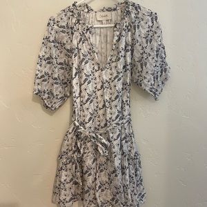 Cleobella blue and white floral dress - size small